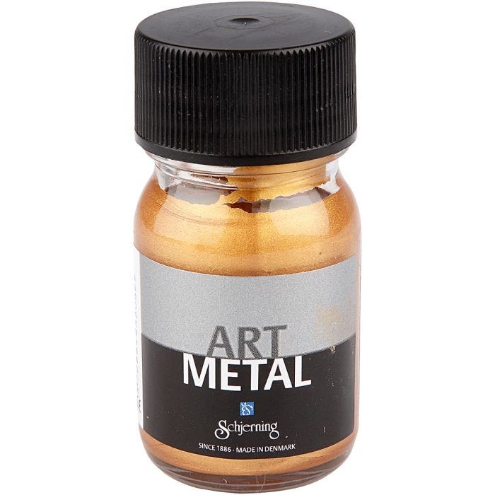 Pintura Art Metal, dorado medio(5104), 30 ml/ 1 botella