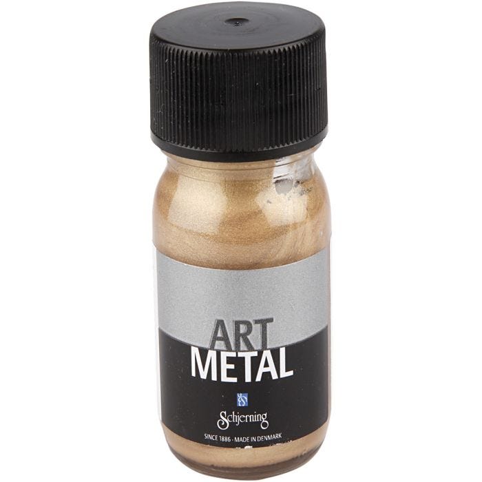 Pintura Art Metal, dorado oscuro, 30 ml/ 1 botella