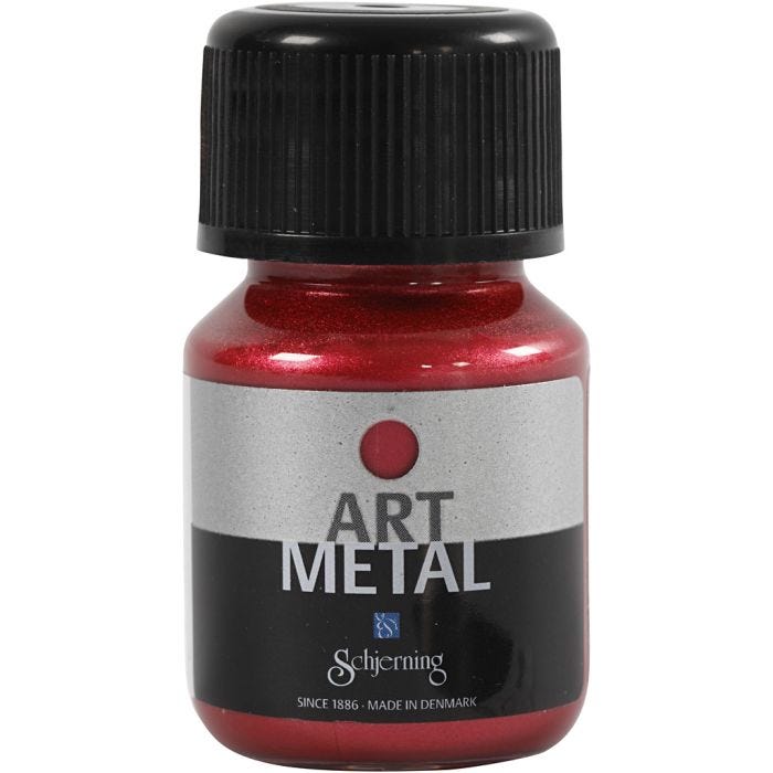 Pintura Art Metal, rojo lava(5112), 30ml/ 1 botella