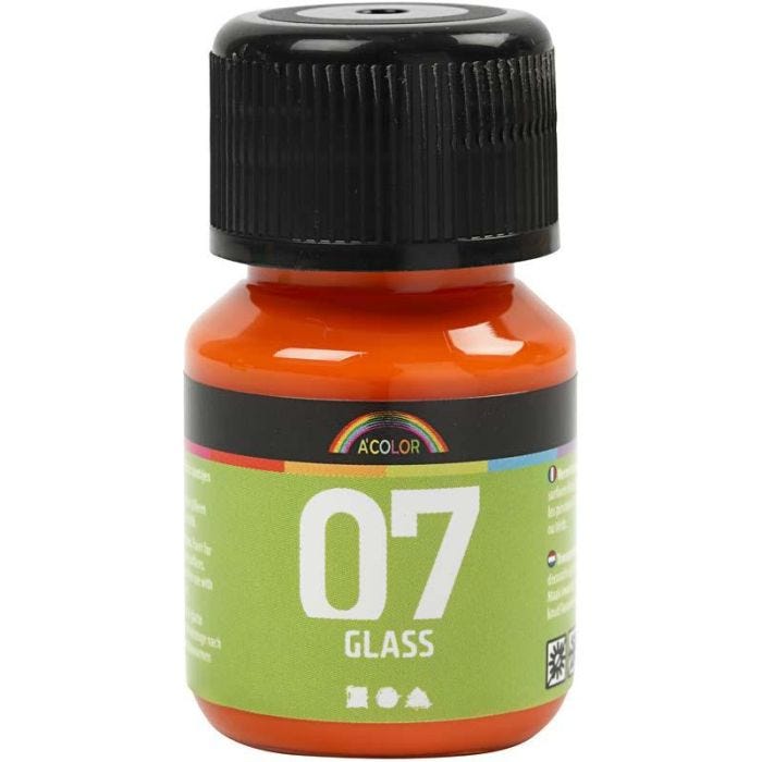 Pintura A-Color Glass, naranja, 30 ml/ 1 botella