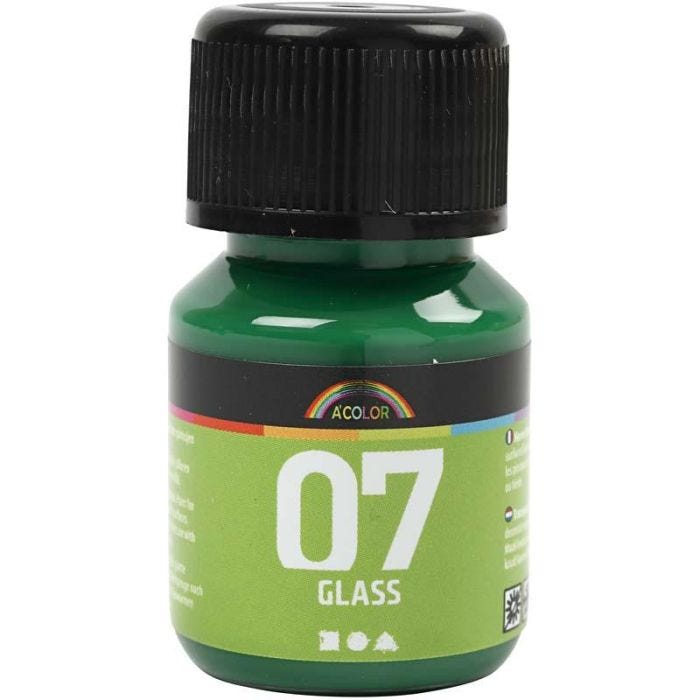 Pintura A-Color Glass, verde brillante, 30 ml/ 1 botella
