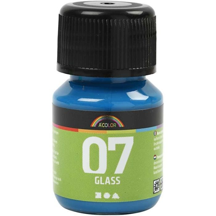 Pintura A-Color Glass, turquesa, 30 ml/ 1 botella