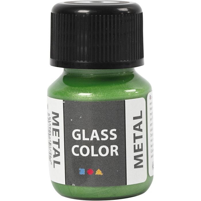 Glass Color Metal, verde, 30 ml/ 1 botella