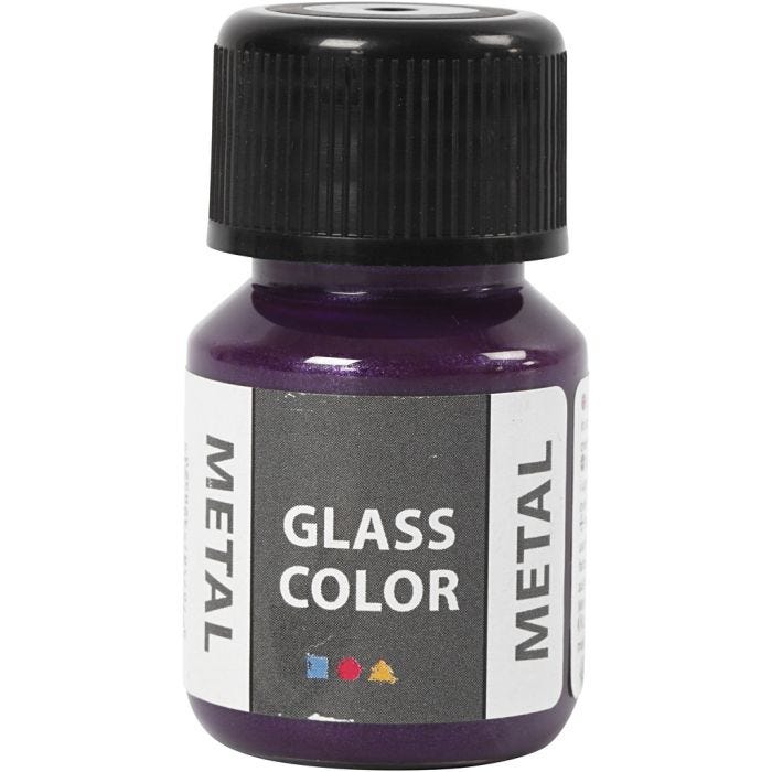 Glass Color Metal, morado, 30 ml/ 1 botella