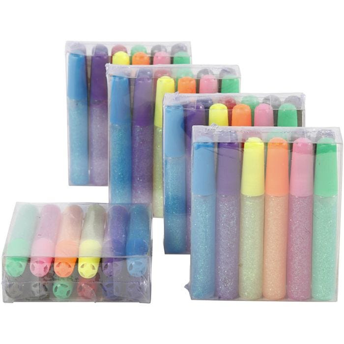 Pegamento con purpurina, 60x10 ml/ 1 paquete