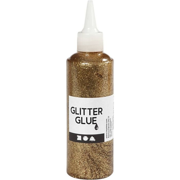 Pegamento con purpurina, dorado, 118 ml/ 1 botella