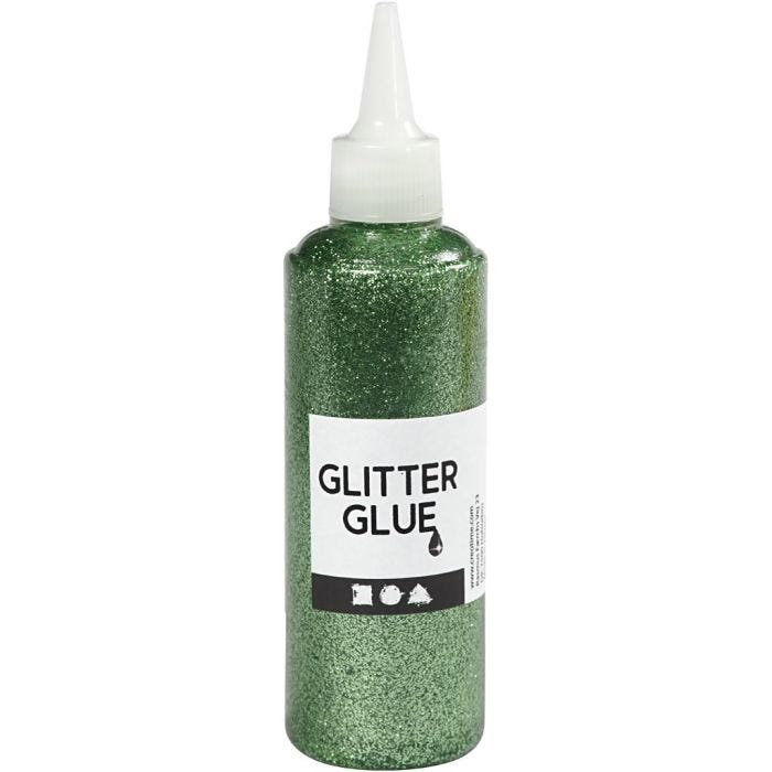 Pegamento con purpurina, verde, 118 ml/ 1 botella