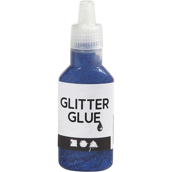 Pegamento con purpurina, azul oscuro, 25 ml/ 1 botella