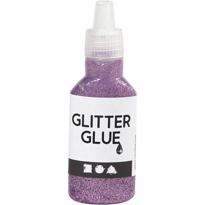 Pegamento con purpurina, morado, 25 ml/ 1 botella