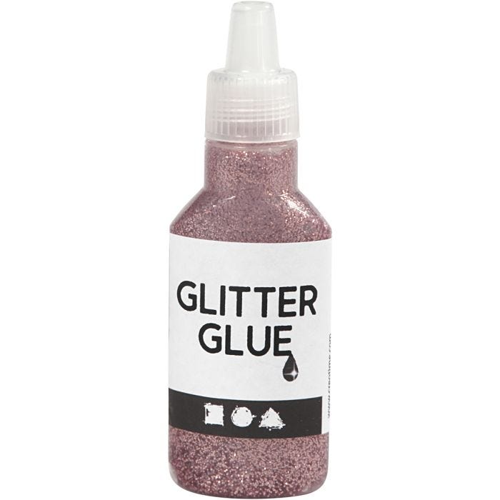 Pegamento con purpurina, rosado, 25 ml/ 1 botella