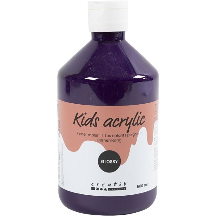 Pintura Acrilica Glossy, violeta, 500 ml/ 1 botella