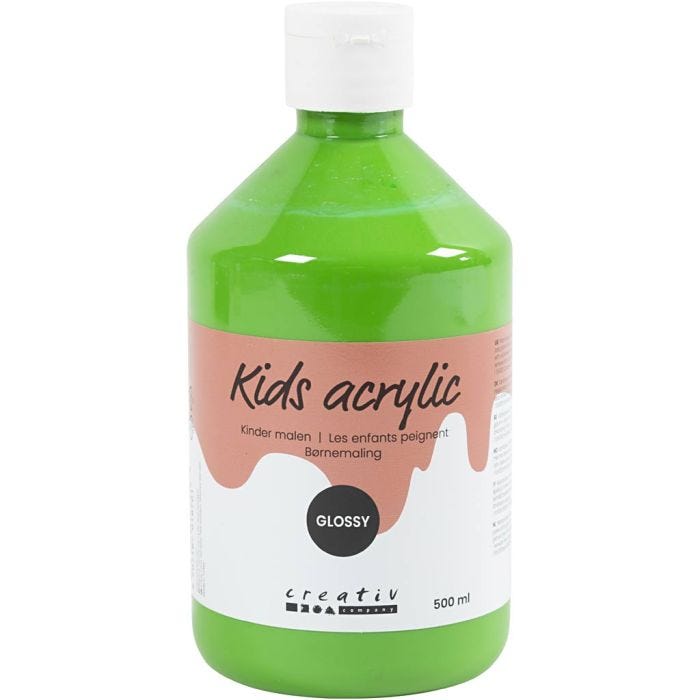 Pintura Acrilica Glossy, verde claro, 500 ml/ 1 botella