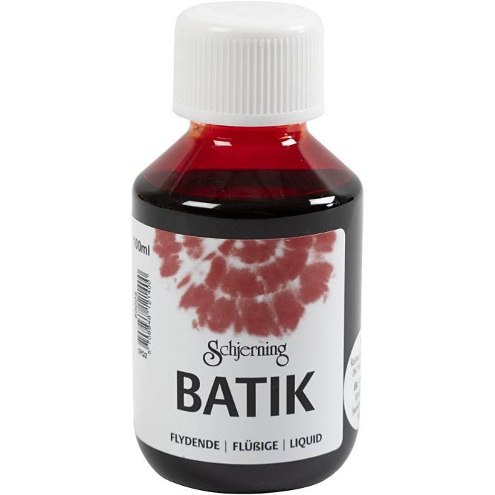 Tinte batik, rojo, 100 ml/ 1 botella