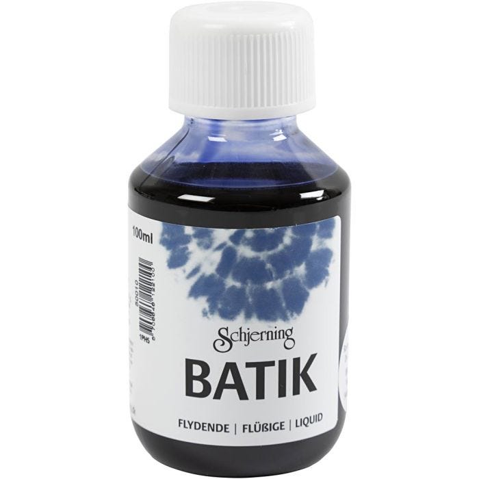 Tinte batik, azul brillante, 100ml/ 1 botella