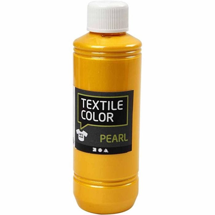 Colorante textil, perlado, amarillo, 250 ml/ 1 botella