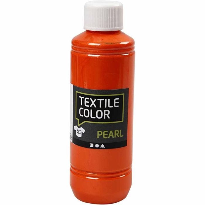 Colorante textil, perlado, naranja, 250 ml/ 1 botella