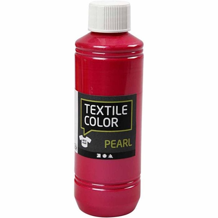 Colorante textil, perlado, rosa, 250 ml/ 1 botella