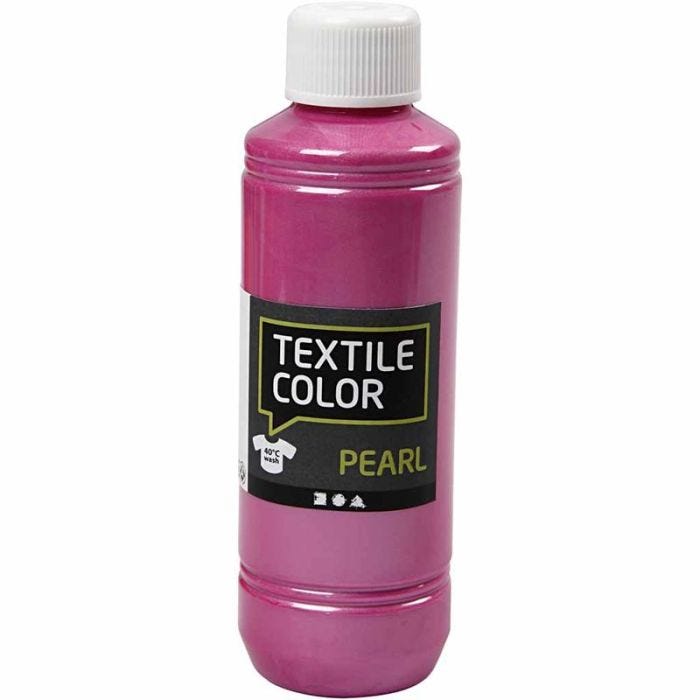 Colorante textil, perlado, ciclamen, 250 ml/ 1 botella