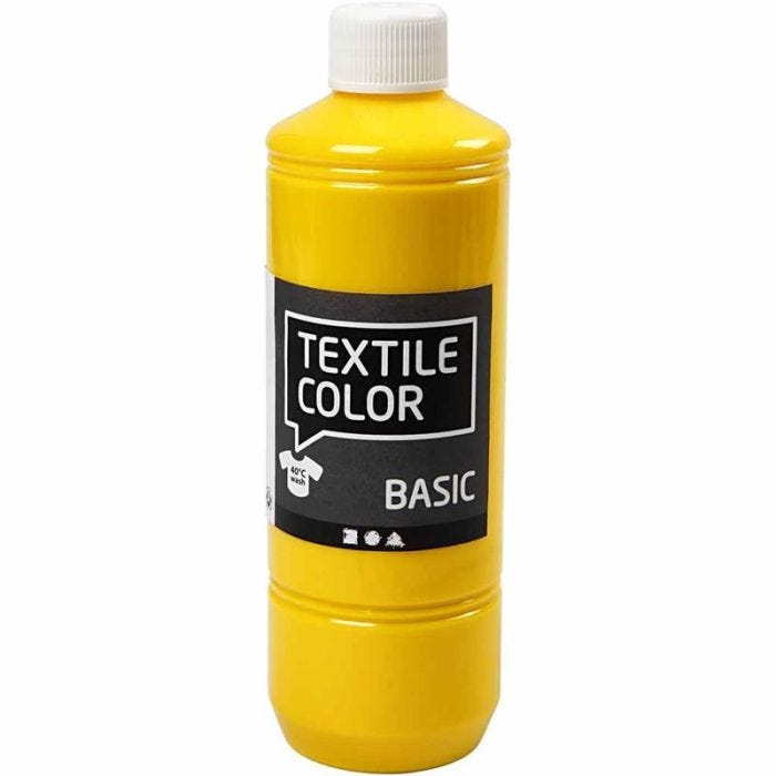 Colorante textil, amarillo primario, 500 ml/ 1 botella