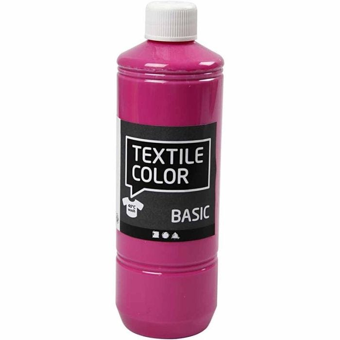Colorante textil, rosa, 500 ml/ 1 botella