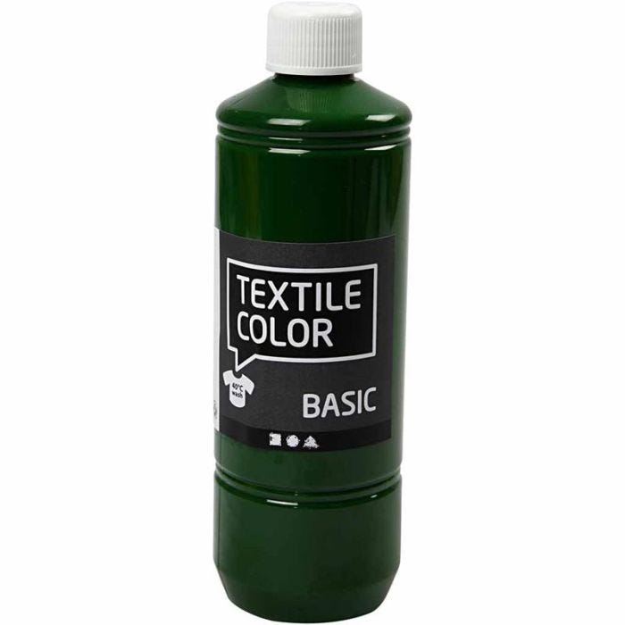 Colorante textil, verde prado, 500 ml/ 1 botella