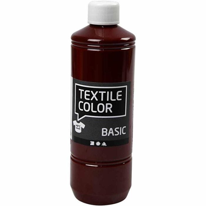 Colorante textil, marrón, 500 ml/ 1 botella