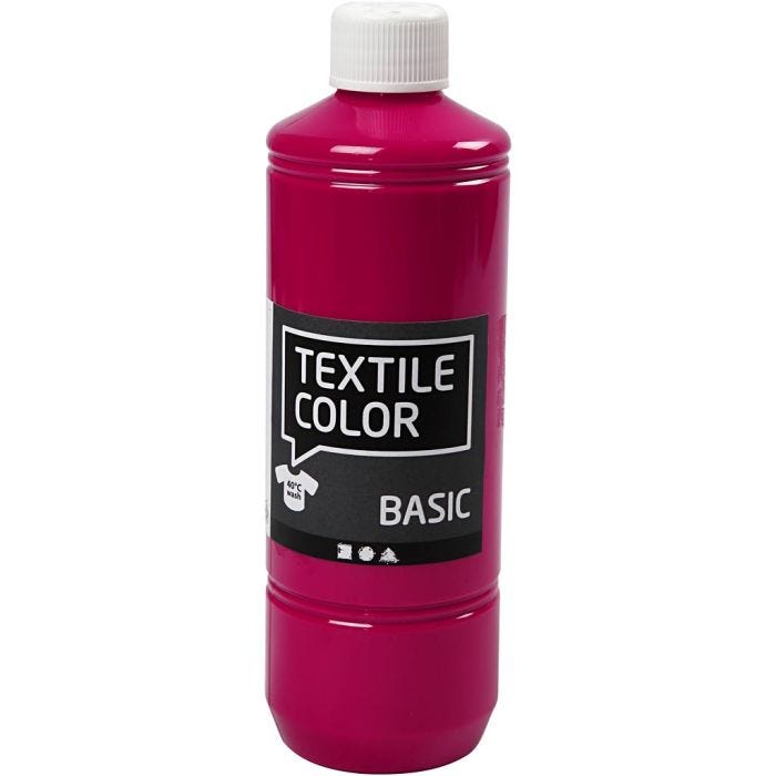 Colorante textil, rojo primario, 500 ml/ 1 botella