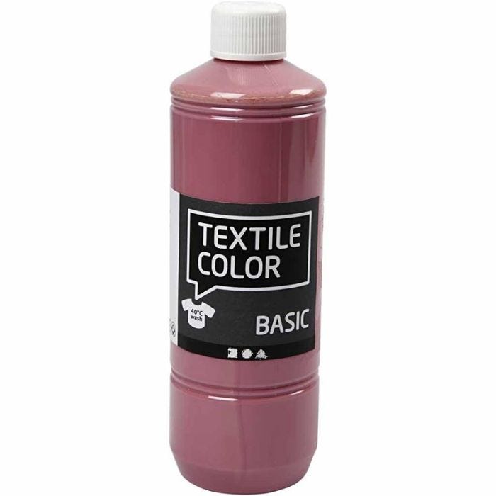 Colorante textil, rosado oscuro, 500 ml/ 1 botella