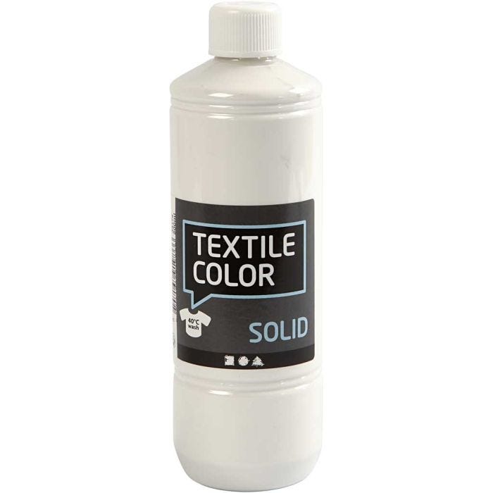 Sólido textil, opaco, blanco opaco, 500 ml/ 1 botella