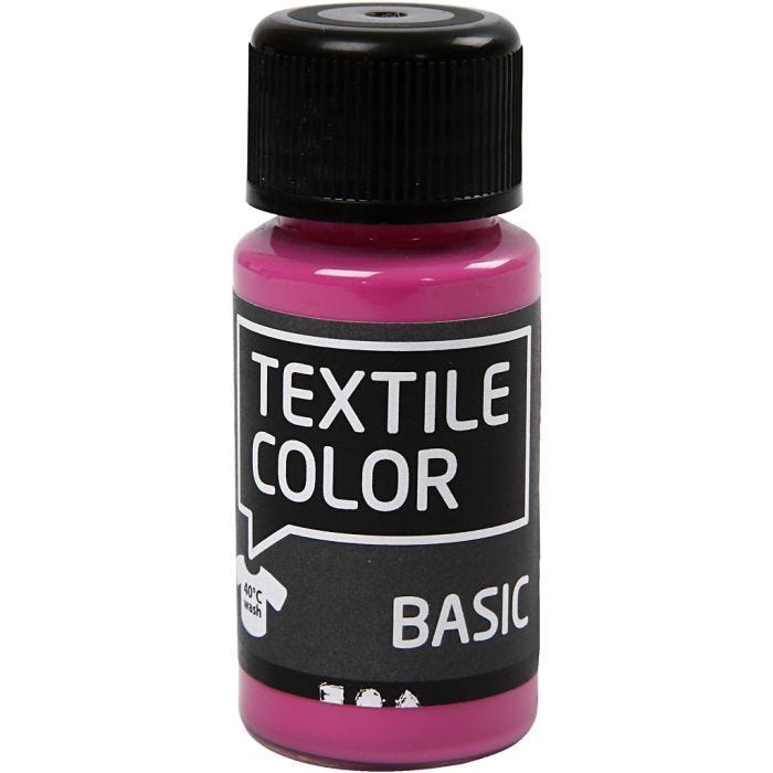 Colorante textil, rosa, 50 ml/ 1 botella
