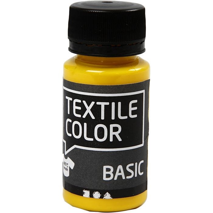 Colorante textil, amarillo primario, 50 ml/ 1 botella