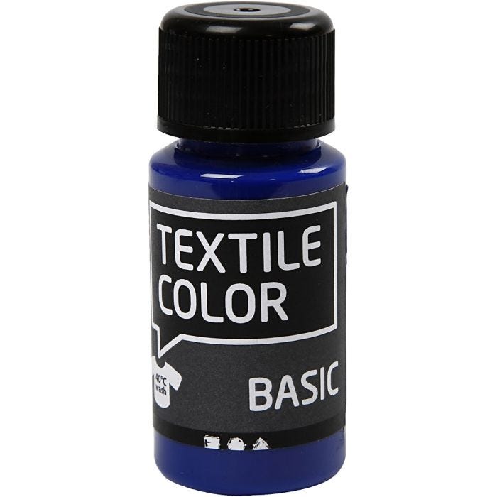 Colorante textil, azul primario, 50 ml/ 1 botella