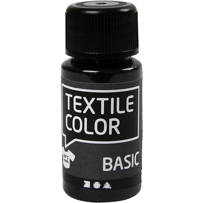 Colorante textil, negro, 50 ml/ 1 botella