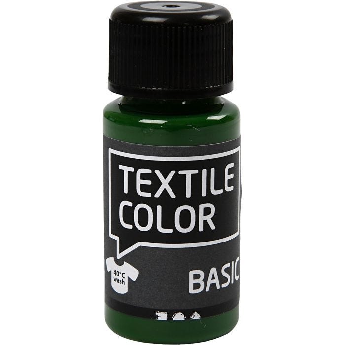 Colorante textil, verde prado, 50 ml/ 1 botella