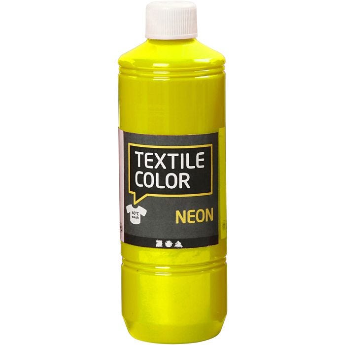 Colorante textil, amarillo neón, 500 ml/ 1 botella