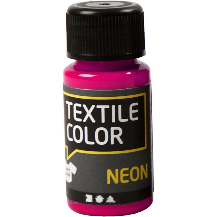 Colorante textil, rosa neón, 50 ml/ 1 botella
