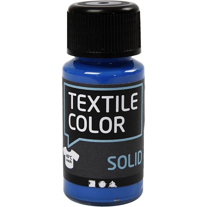 Sólido textil, opaco, azul brillante, 50 ml/ 1 botella