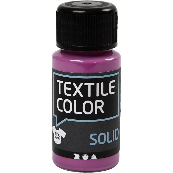 Sólido textil, opaco, fucsia, 50 ml/ 1 botella