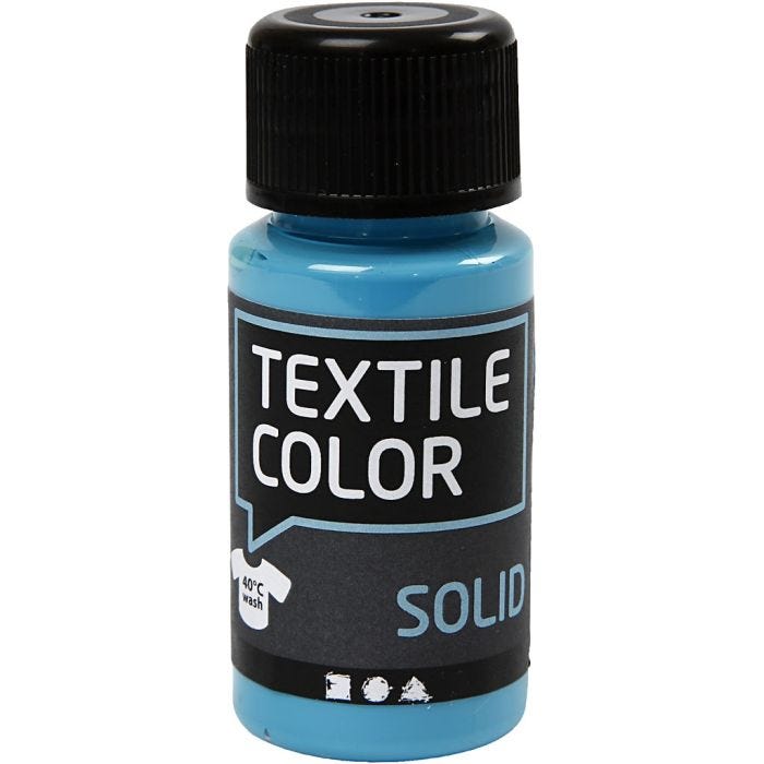Sólido textil, opaco, turquesa azulado, 50 ml/ 1 botella