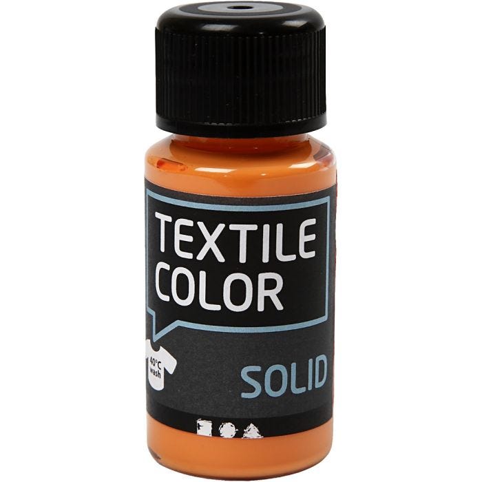 Sólido textil, opaco, naranja, 50 ml/ 1 botella