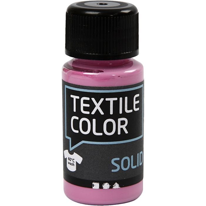 Sólido textil, opaco, rosa, 50 ml/ 1 botella