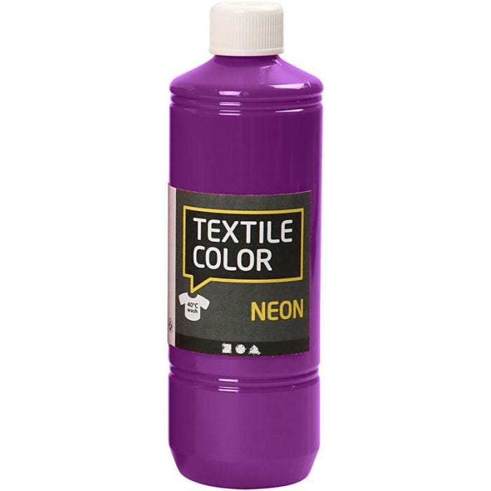 Colorante textil, violeta neón, 500 ml/ 1 botella