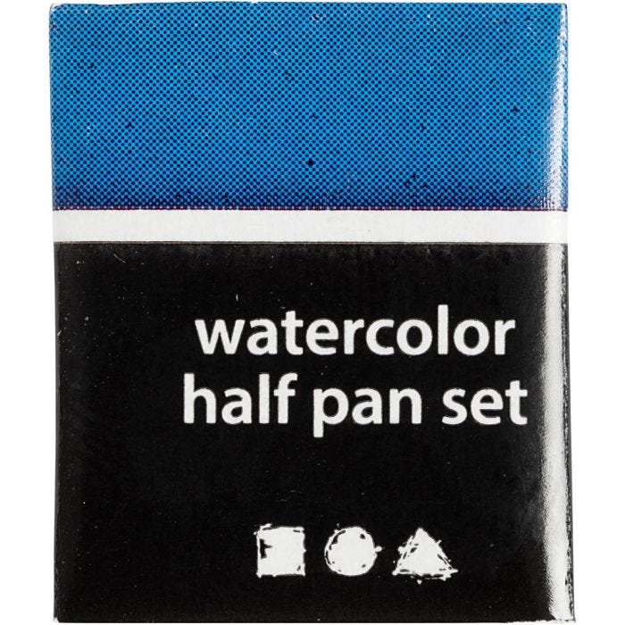Pinturas Acuarelables Art, ½-pan, medidas 10x15x20 mm, azul, 1 ud