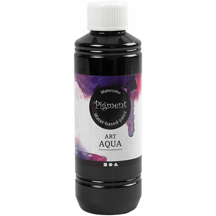 Acuarela Líquida, negro, 250 ml/ 1 botella