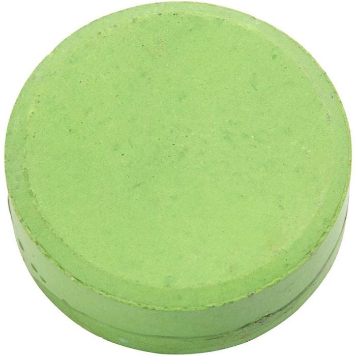 Acuarelas, A: 16 mm, dia 44 mm, verde, 6 ud/ 1 paquete