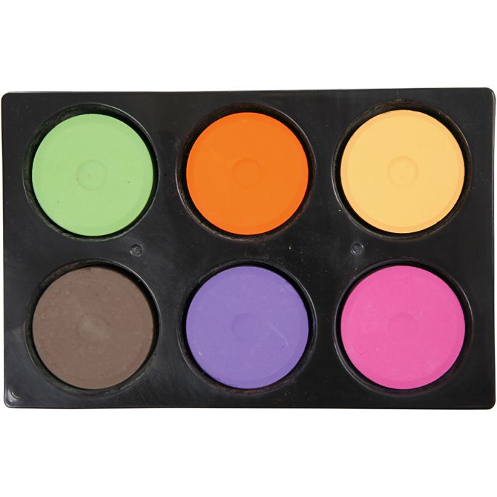 Acuarelas, A: 19 mm, dia 57 mm, colores adicionales, 1 paquete