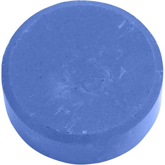 Acuarelas, A: 19 mm, dia 57 mm, azul, 6 ud/ 1 paquete