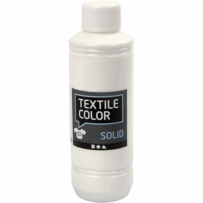 Sólido textil, opaco, blanco, 250 ml/ 1 botella
