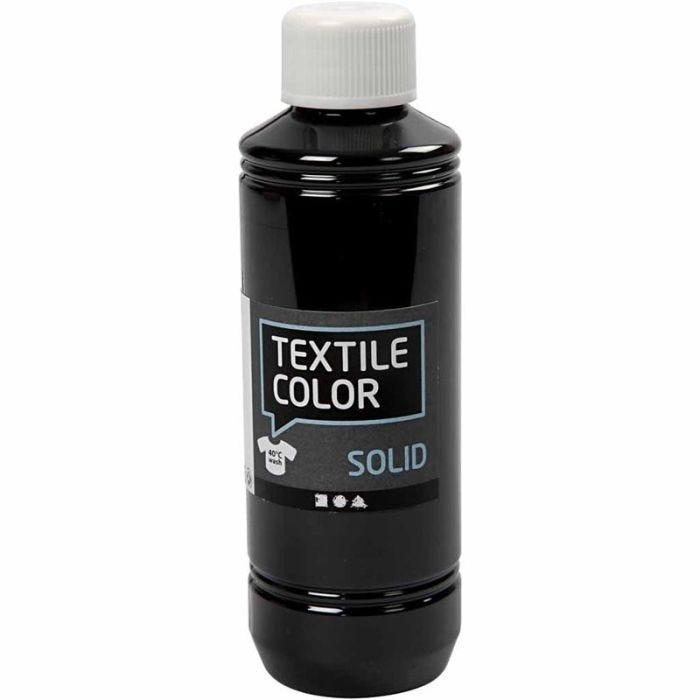 Sólido textil, opaco, negro, 250 ml/ 1 botella