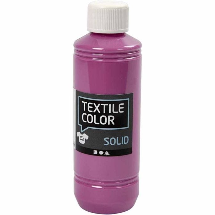 Sólido textil, opaco, fucsia, 250 ml/ 1 botella